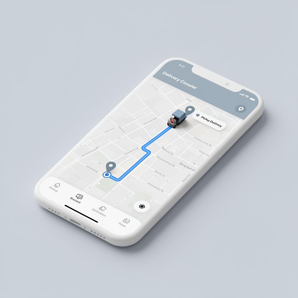 Live delivery tracking map across Finland